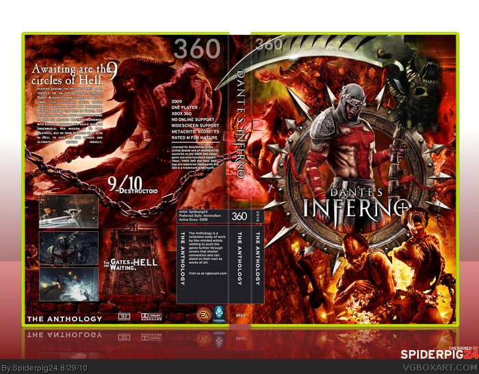 Dante's Inferno Xbox360 Cover (2) by vitorxextreme on DeviantArt
