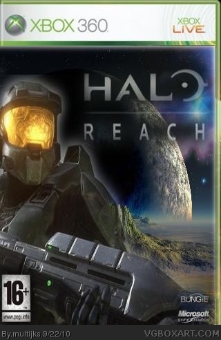 Halo Reach Xbox 360 Box Art Cover by multijks
