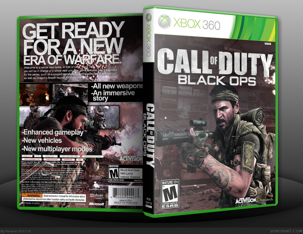 Viewing full size Call of Duty: Black Ops box cover