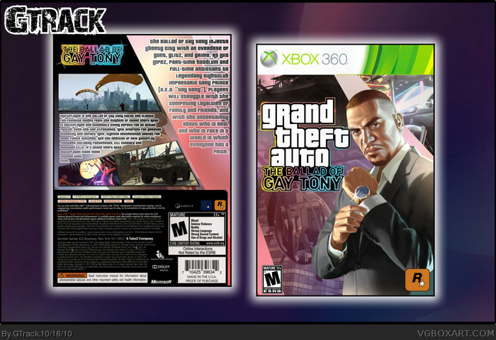 Grand Theft Auto: The Ballad of Gay Tony box art cover