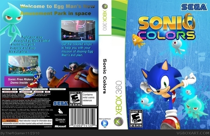 Sonic the Hedgehog GameCube Box Art Cover by makjack