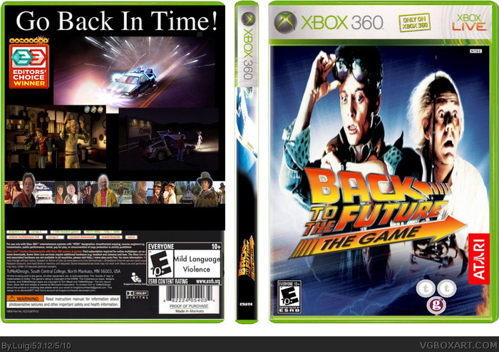 Back To The Future: The Game box art cover