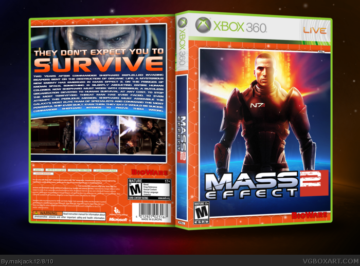Mass Effect 2 box art cover