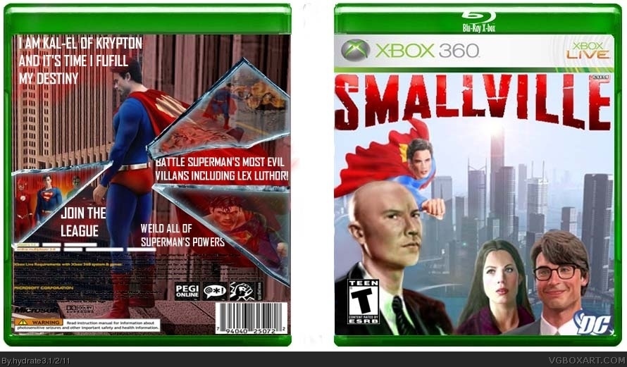 smallville the game box cover
