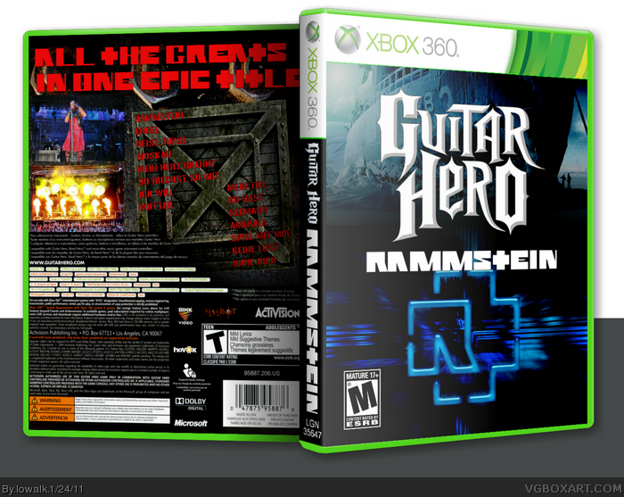 Guitar Hero: Rammstein box art cover