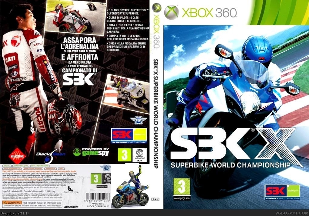 SBK X box cover