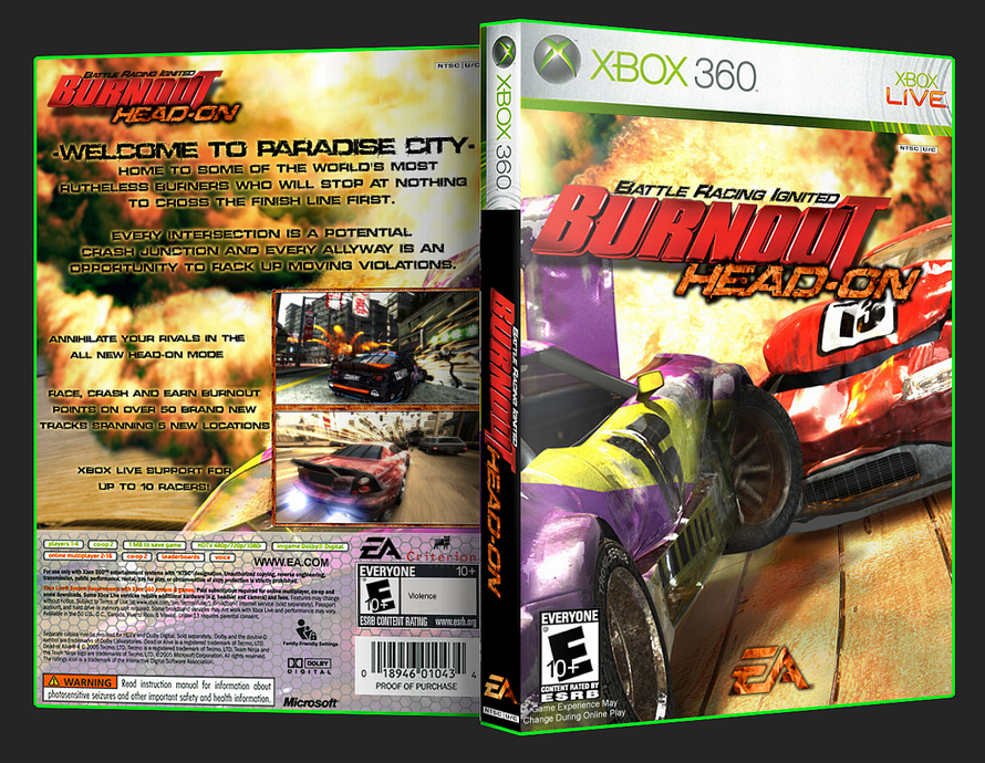 Burnout: Head-On box cover