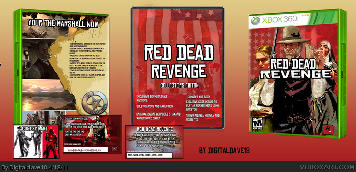 Red Dead Revenge box art cover