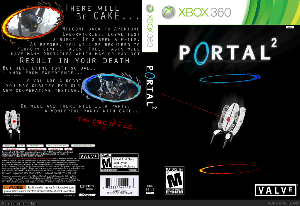 portal 2 xbox 360
