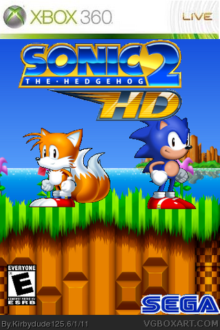 Sonic the Hedgehog 2: HD PC Box Art Cover by Masloff