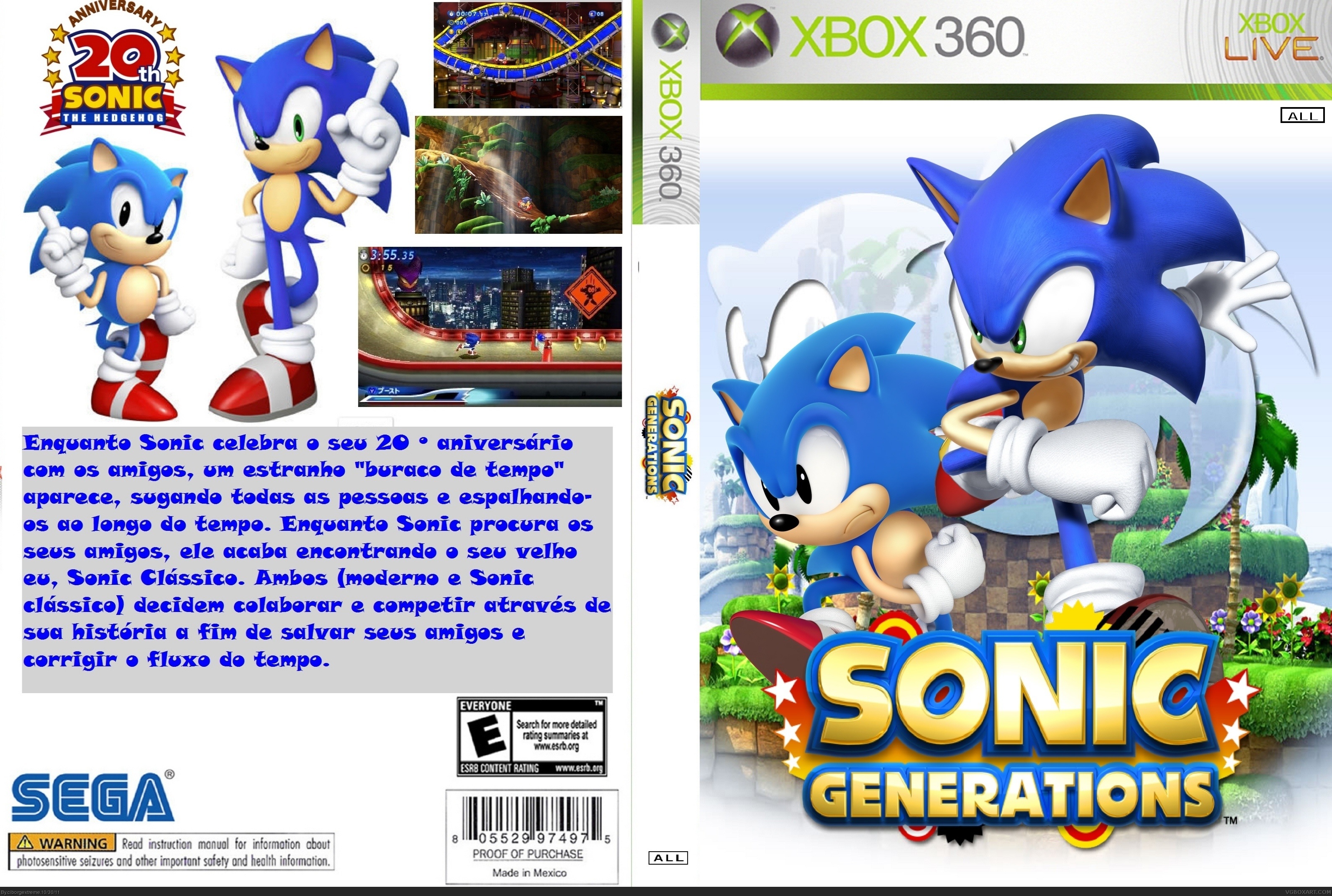 Sonic generations на андроид. Sonic Generations на Икс бокс 360. Соник генерейшен xвоx 360. Sonic Generations Xbox 360 Box Art. Sonic Generations (Xbox 360).