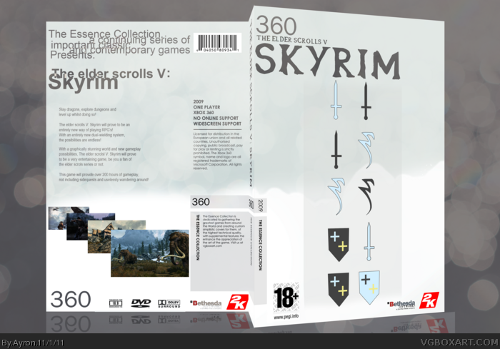 The Elder Scrolls V: Skyrim [Essence] box art cover