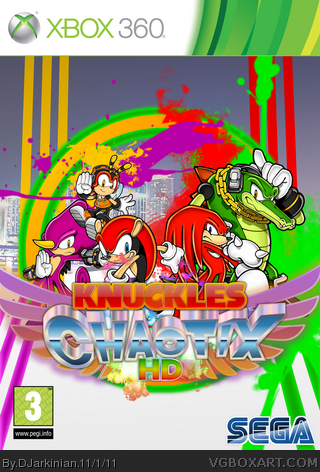 Knuckles' Chaotix HD box art cover