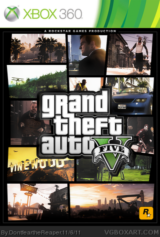 Xbox 360 Game GTA Grand Theft Auto V (with freebie)