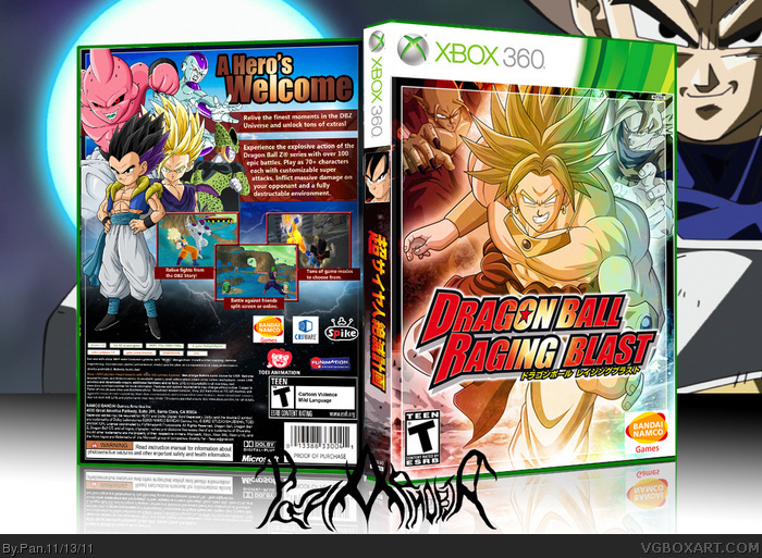 Dragonball Raging Blast Xbox 360 Box Art Cover By Pan