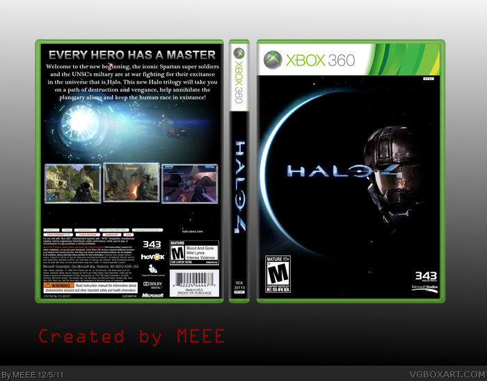 Halo 4 Xbox 360 Box Art Cover by MEEE