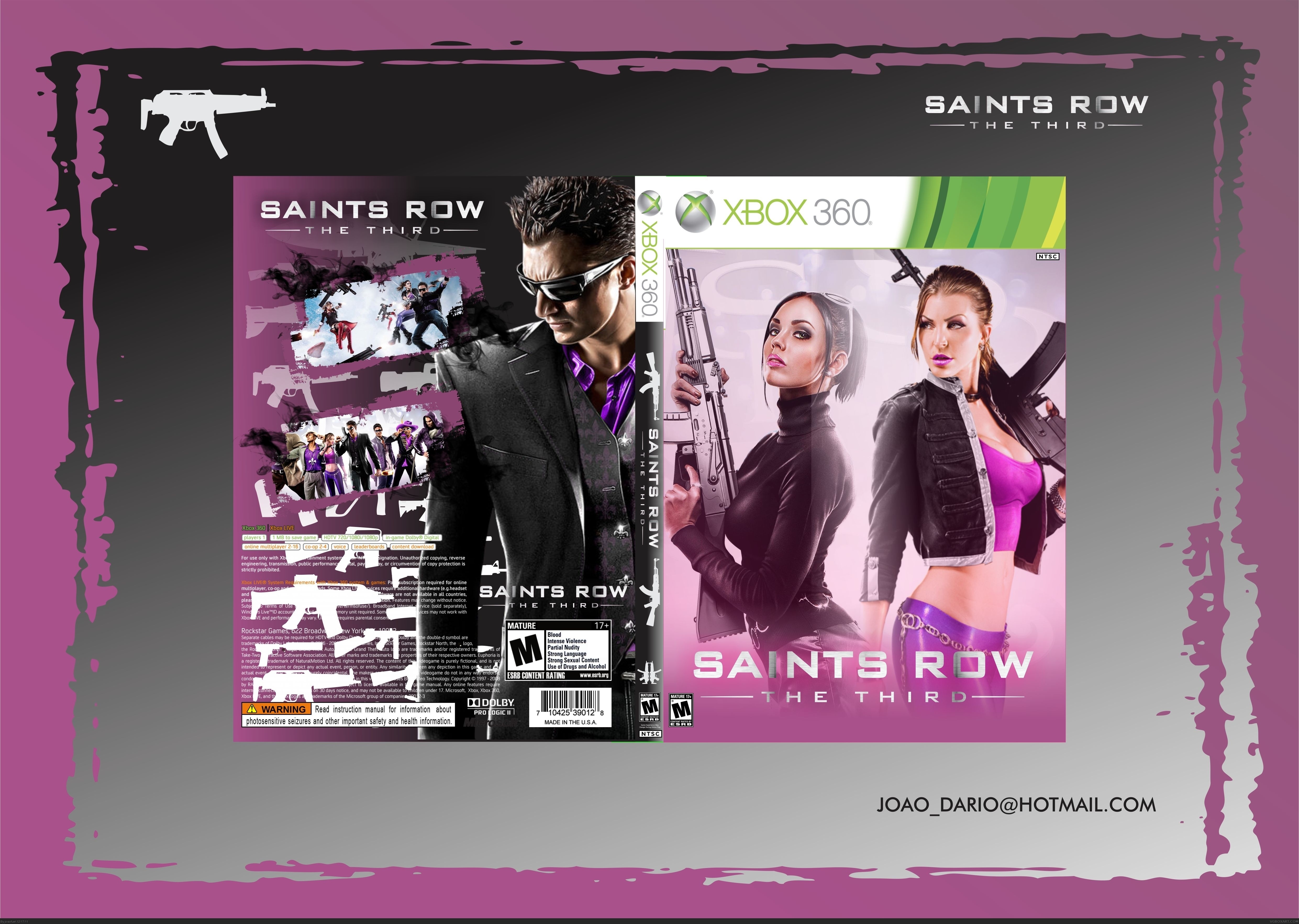 Saints Row: The Third box cover. 
