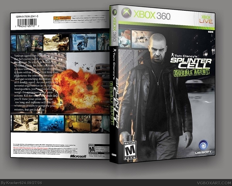 Microsoft Xbox 360 Live Tom Clancys Splinter Cell Double Agent Video Game  NTSC on eBid United States