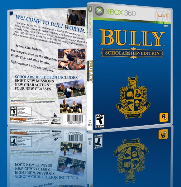 Bully 2 Xbox 360 Box Art Cover by Adecool