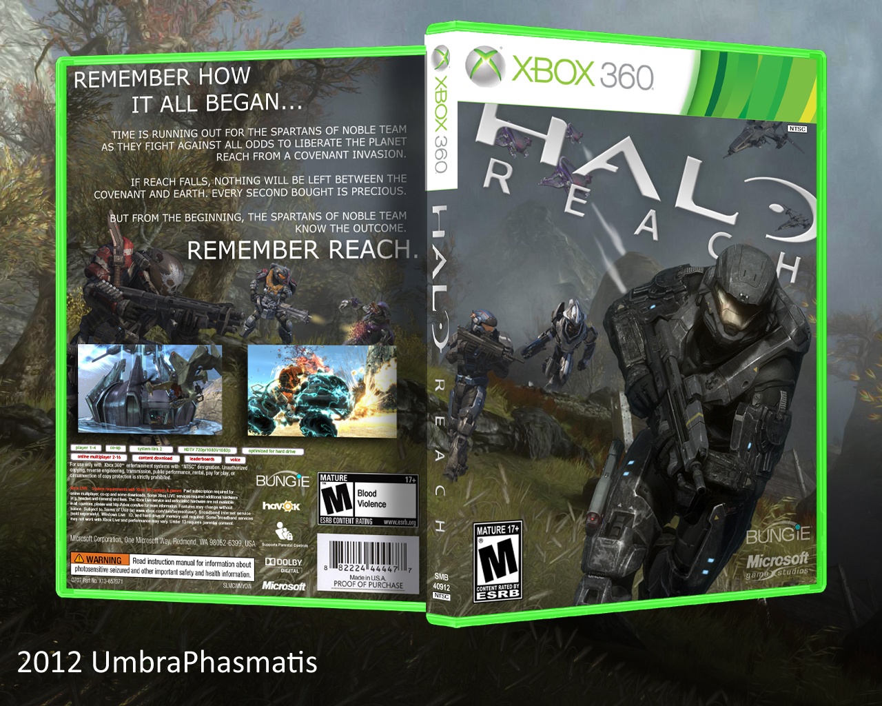 Viewing full size Halo: Reach box cover