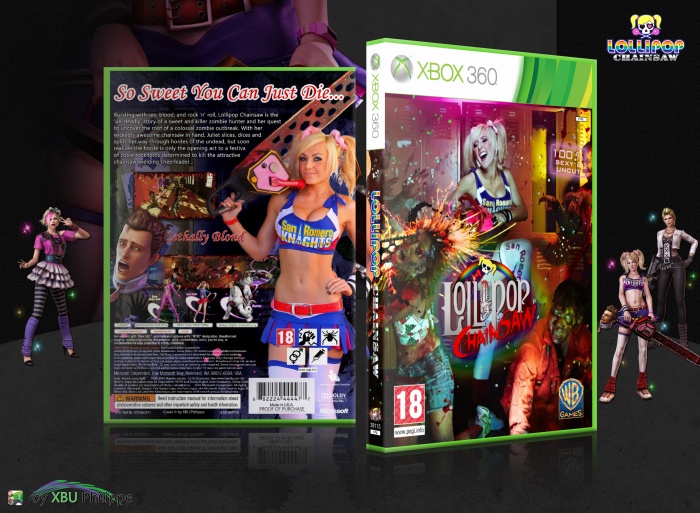 Lollipop Chainsaw Xbox 360 Box Art Cover by XBU Philippe