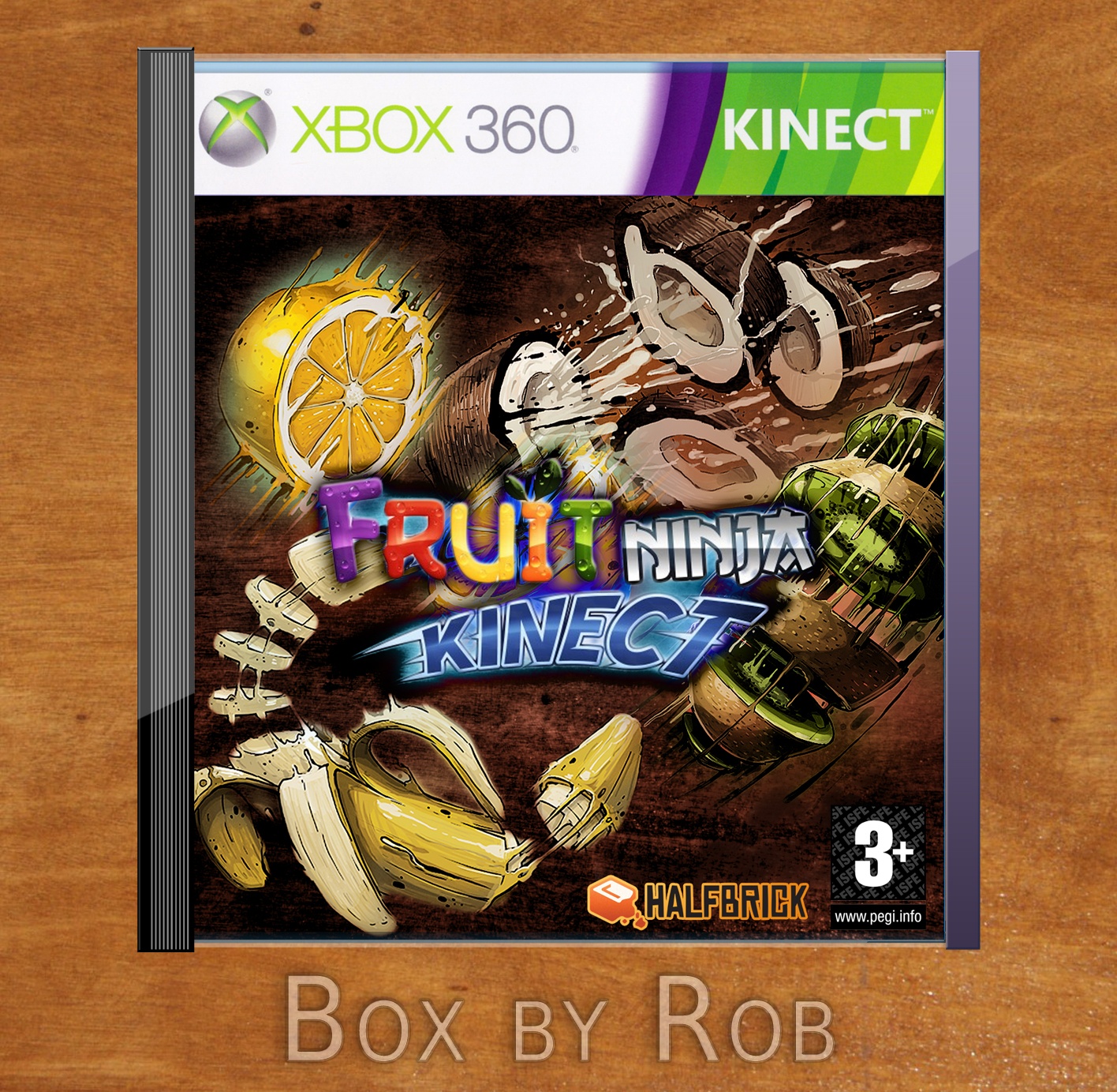 Fruit Ninja Kinect box cover