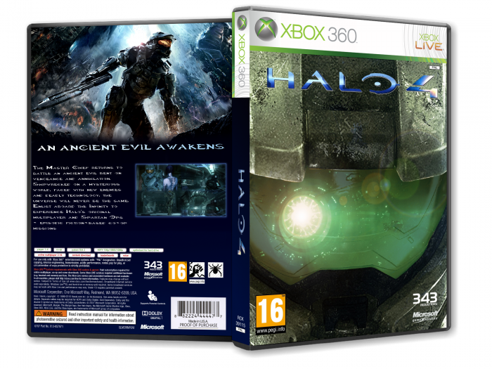 Halo 4 Xbox 360 Box Art Cover by DeadIslandForever