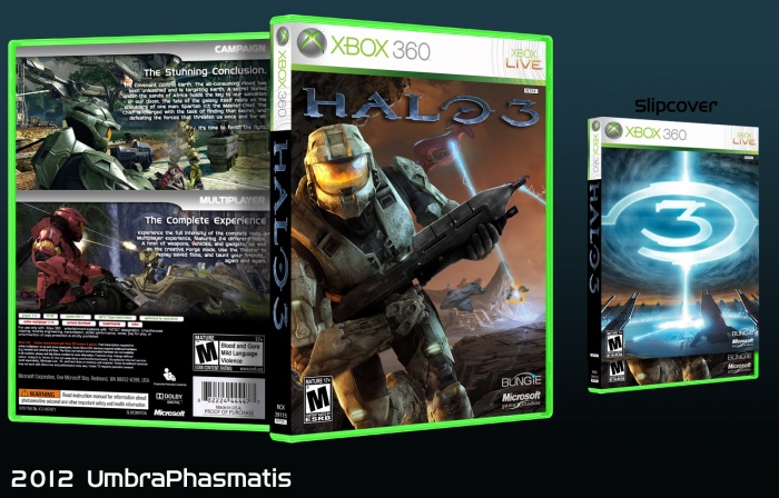 Halo 3 Xbox 360 Box Art Cover by UmbraPhasmatis
