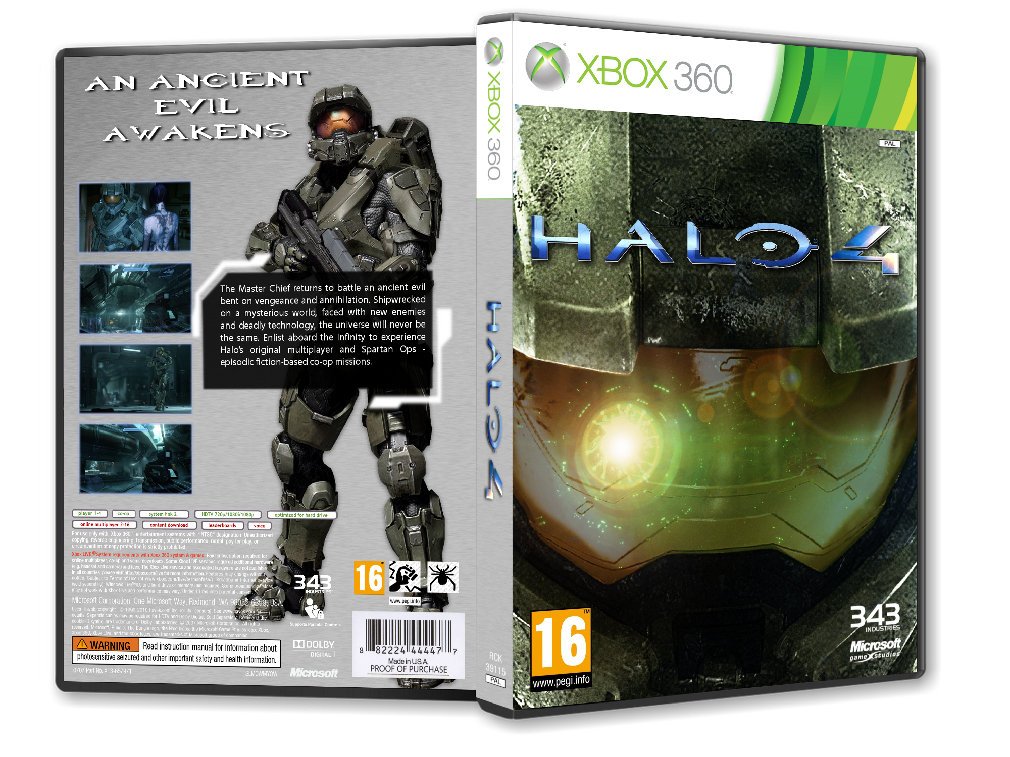 Viewing full size Halo 4 box cover