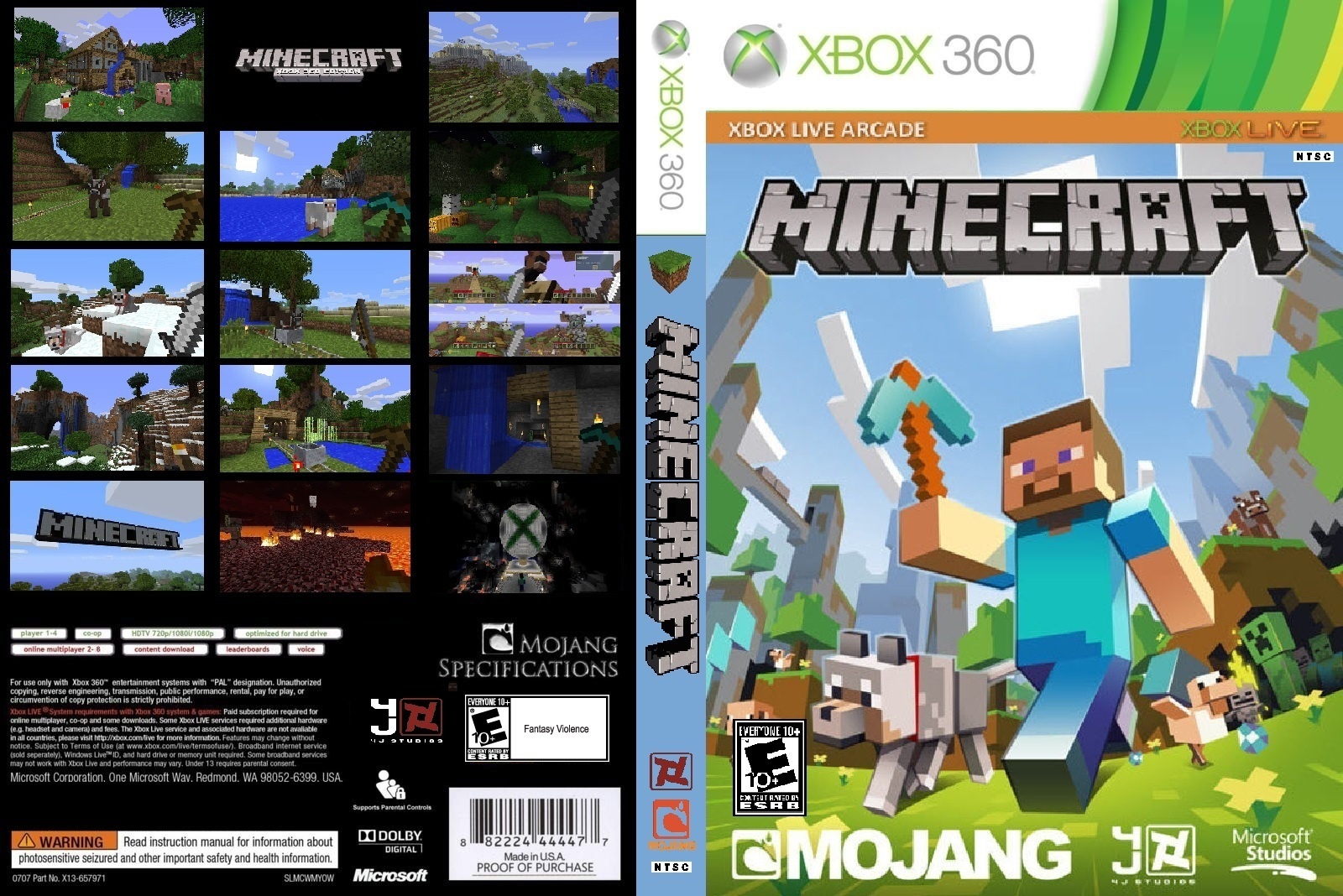Minecraft: Xbox 360 Edition box cover