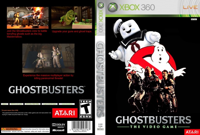 Ghostbusters: The Video Game Xbox 360 Box Art Cover by DaniDB17