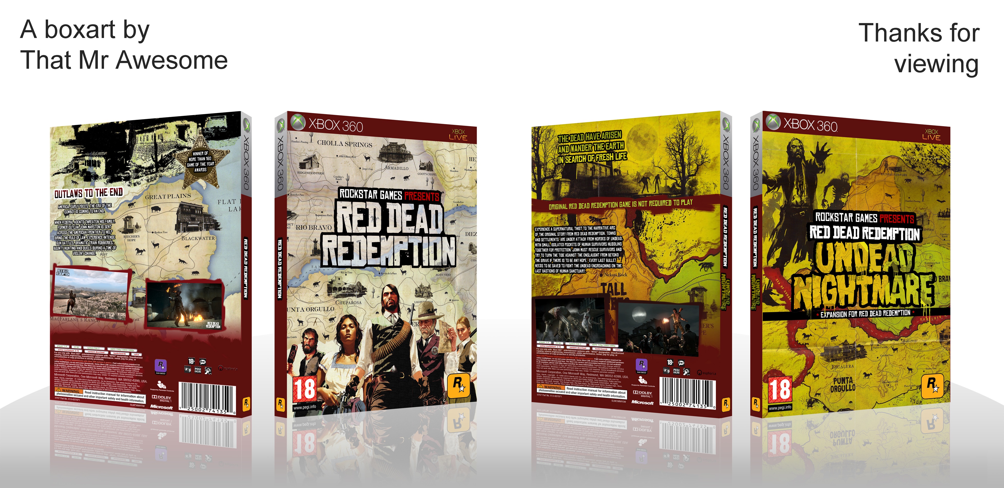 Red Dead Redemption & Undead Nightmare box cover