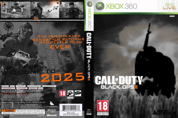 Case and Manual Only NO GAME Call of Duty Black Ops II Xbox 360