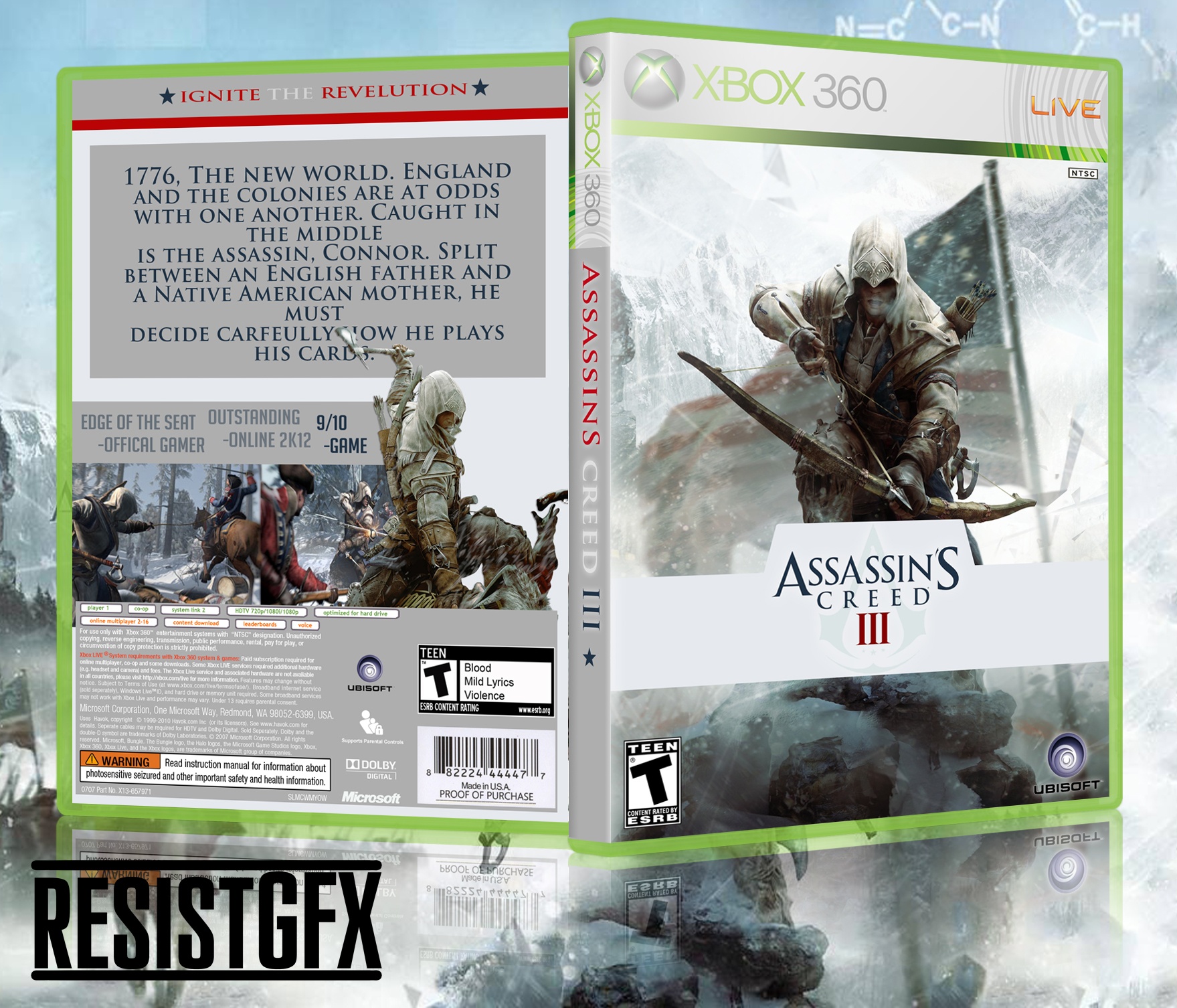Viewing Full Size Assassins Creed Iii Box Cover