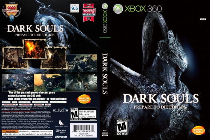 Oriental owner Hairdresser Dark Souls Prepared To Die Edition Xbox 360 Box Art Cover by Aofro MapleShop