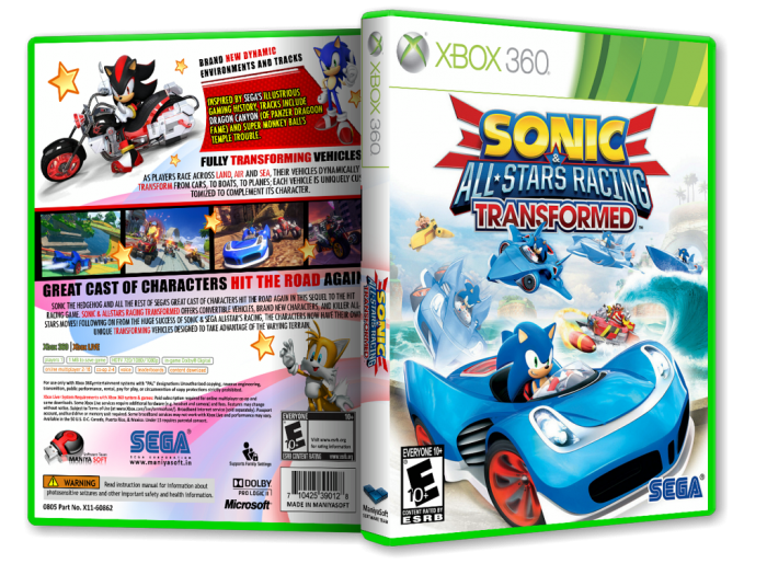 sonic and all stars racing transformed xbox