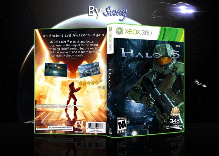 Halo 5 Xbox 360 Box Art Cover by Swag