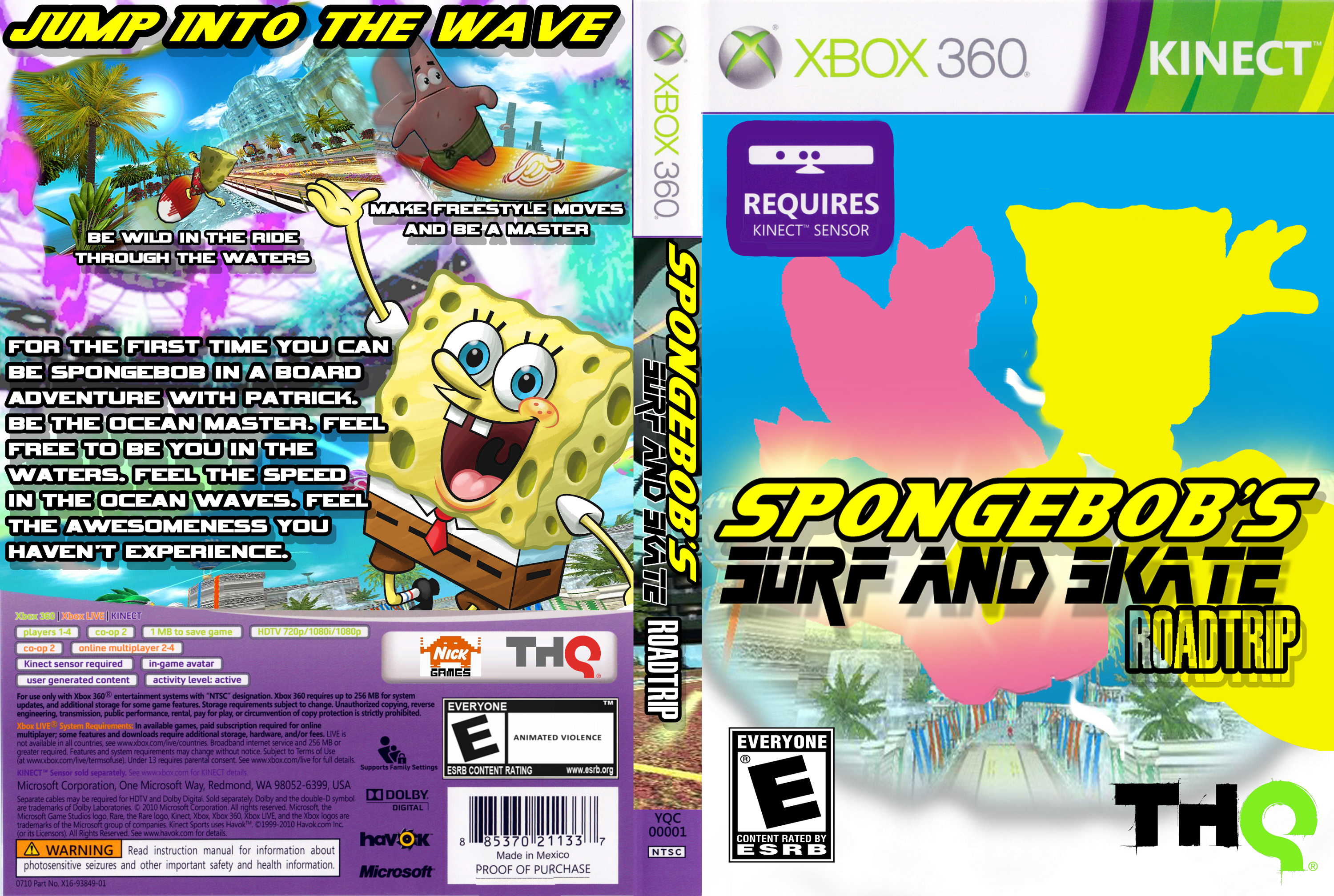 Sponge Bob Surf and Skate Roadtrip box cover