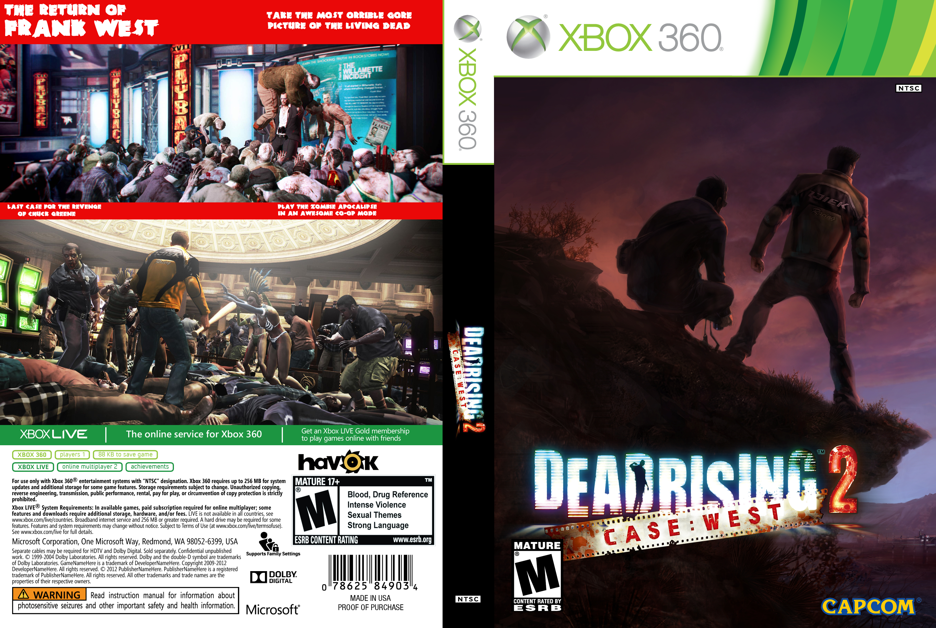 Dead Rising 2: Case West box cover