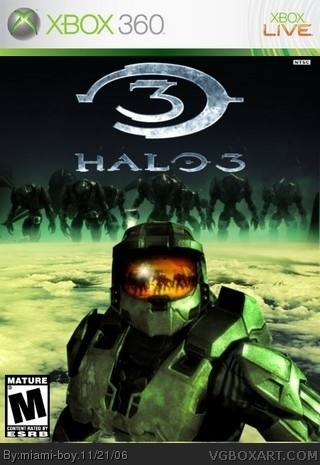 Halo 3 Xbox 360 Box Art Cover by miami-boy