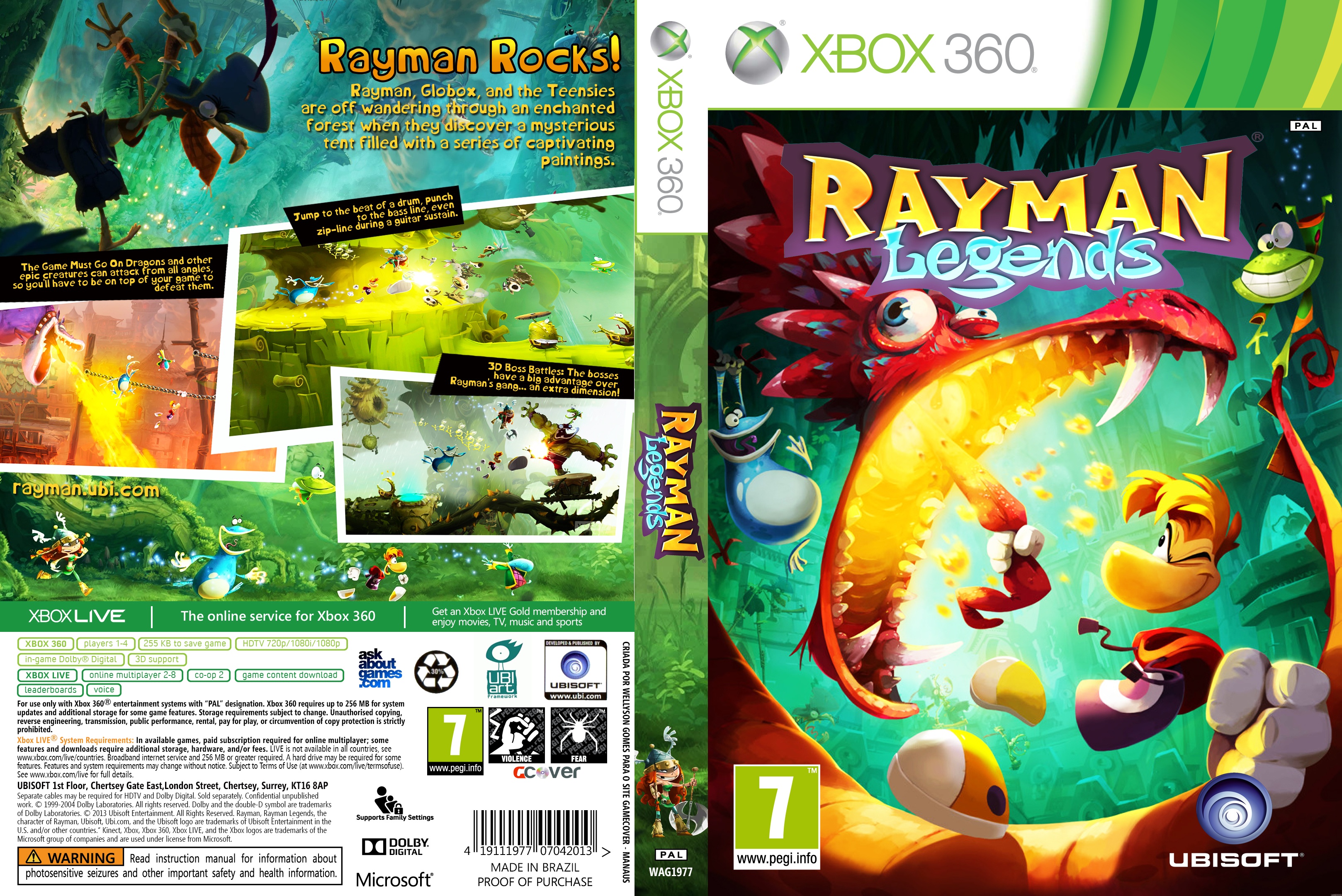 Legends купить xbox. Rayman Xbox 360. Rayman Xbox 360 обложка. Рейман на Икс бокс 360. Рейман игра на Xbox 360.