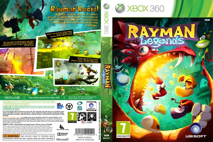 rayman legends xbox cover