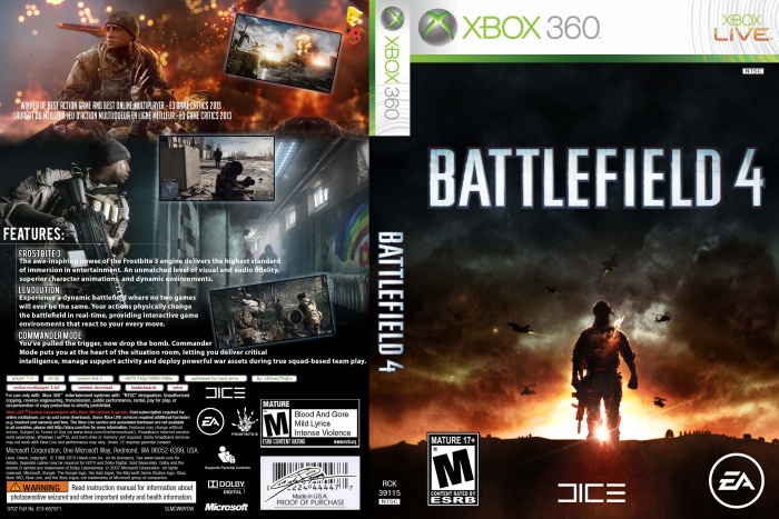 battlefield 4 cover xbox 360