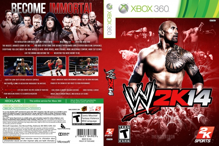 WWE 2K14 Become Immortal box art cover