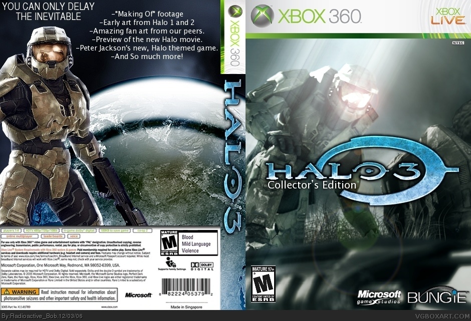 Viewing full size Halo 3: Legendary Edition box cover