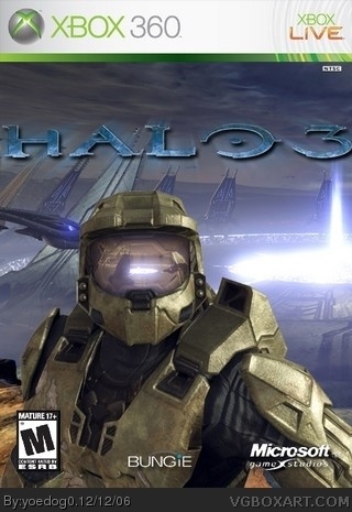 Halo 3 Xbox 360 Box Art Cover by yoedog0