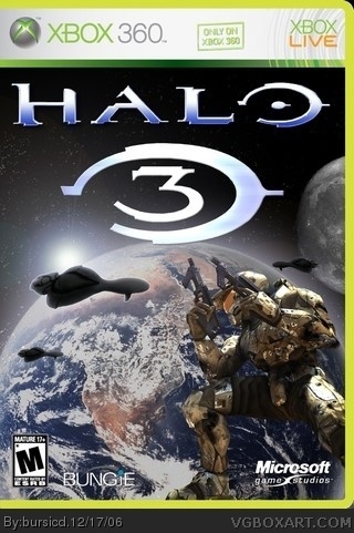 Halo 3 Xbox 360 Box Art Cover by bursicd