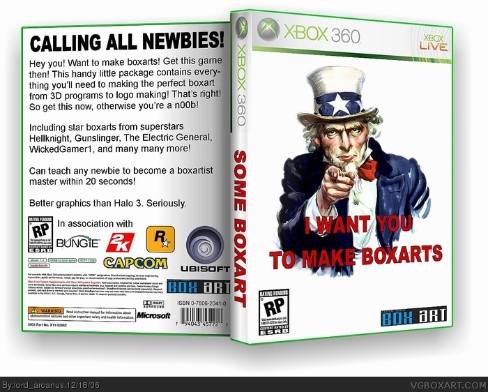 I Want You To Make Boxarts box cover