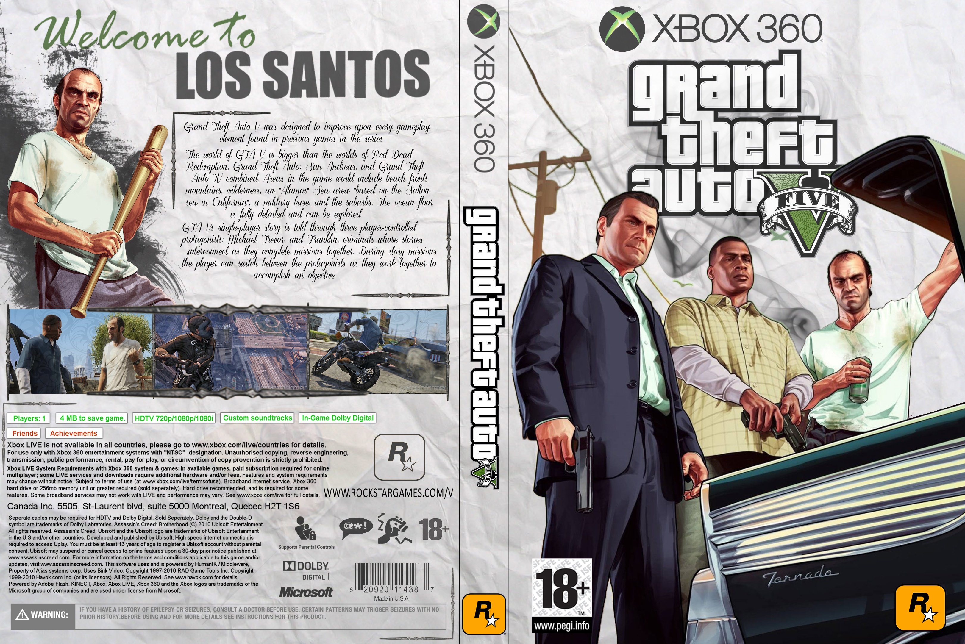 claw Morning exercises camp Grand Theft Auto V Xbox 360 Box Art Cover by shirazihaa