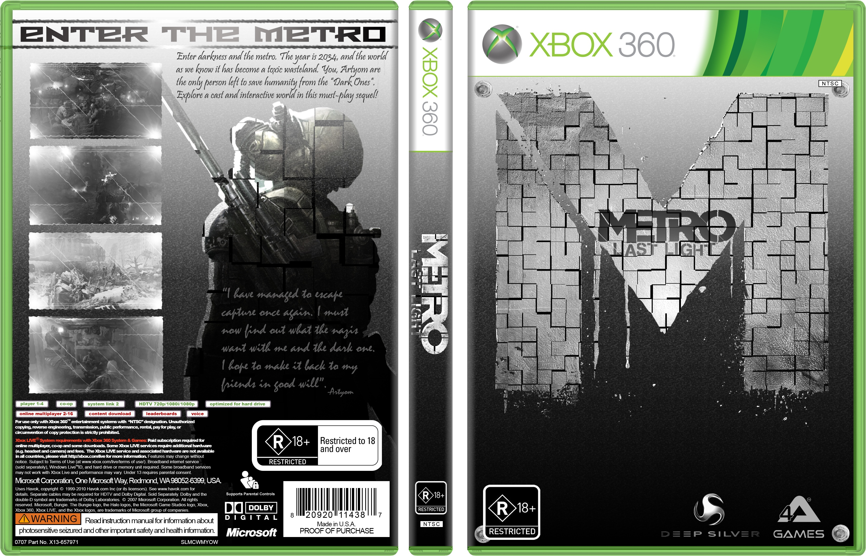 metro last light xbox 360
